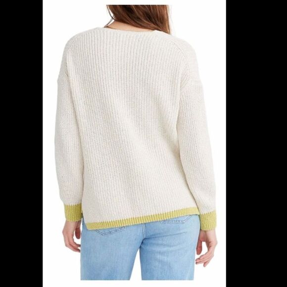 NWT Madewell Tipped Ridgeton sweater. Size XS - Picture 2 of 5